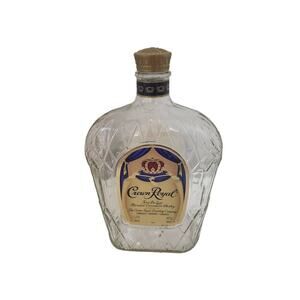 EMPTY Bottle 750ml‎  Crown Royal Whiskey Cleaned 1 LiterCraft Project Upcycle